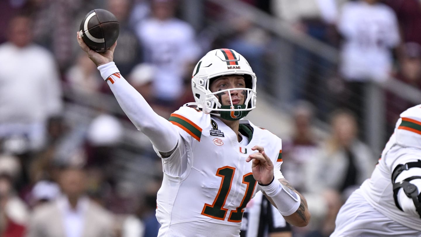 Miami’s Carson Beck Gives Early Breakdown to Ohio State’s Stout Defense