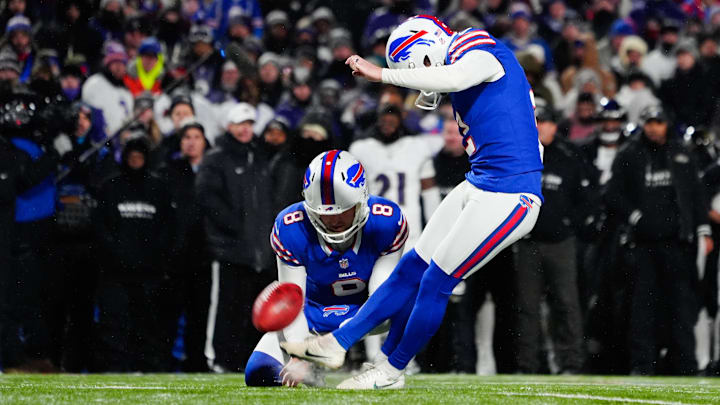 Buffalo Bills place kicker Tyler Bass.