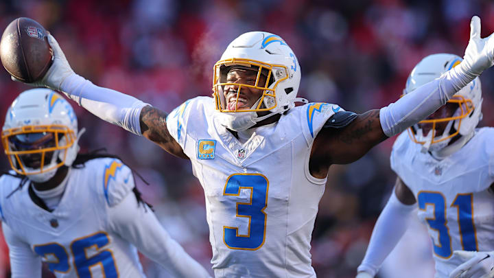 Los Angeles Chargers safety Derwin James Jr. Los Angeles Chargers safety Derwin James Jr.