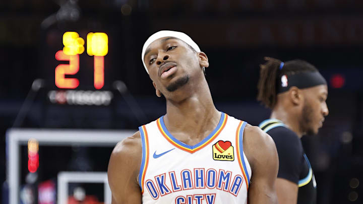 Mar 12, 2024; Oklahoma City, Oklahoma, USA; Oklahoma City Thunder guard Shai Gilgeous-Alexander (2)