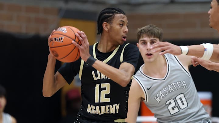 Link Academy guard Andre Iguodala II (12) is a three-star recruit in the class of 2025.