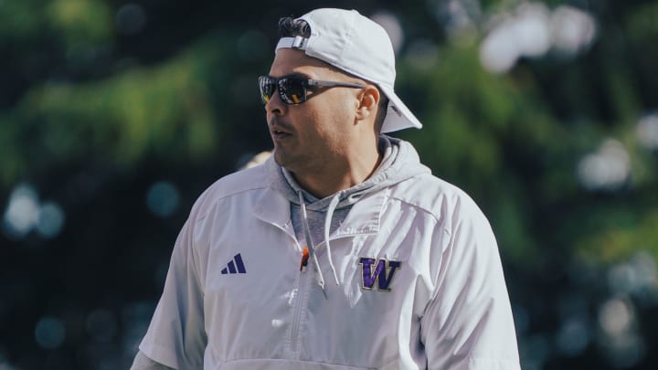 Robert Bala heads up the UW linebackers. Robert Bala heads up the UW linebackers.