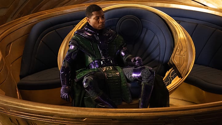 Jonathan Majors as Kang The Conqueror in Marvel Studios' ANT-MAN AND THE WASP: QUANTUMANIA. Photo by Jay Maidment. © 2022 MARVEL.