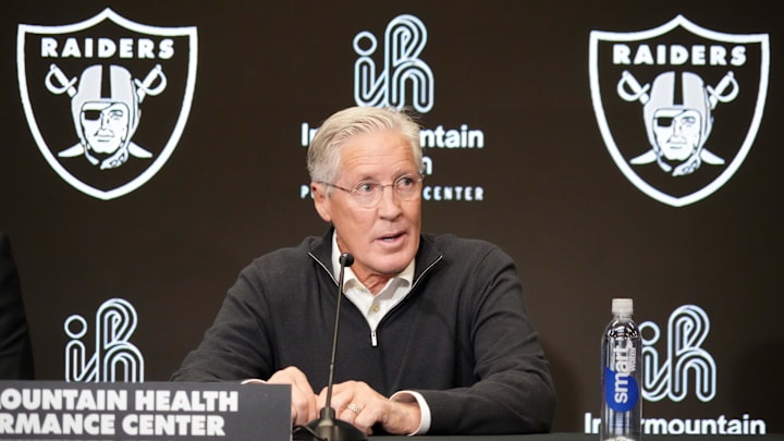 Pete Carroll has been named the new head coach of the Las Vegas Raiders. Pete Carroll has been named the new head coach of the Las Vegas Raiders.
