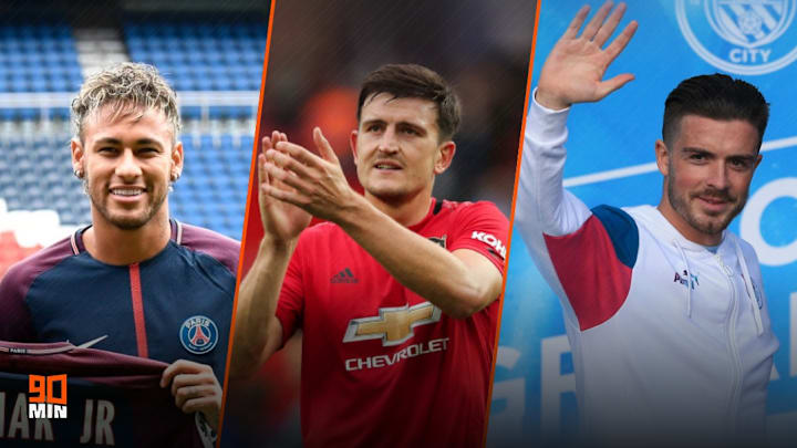 Neymar, Harry Maguire and Jack Grealish cost over £400m combined Neymar, Harry Maguire and Jack Grealish cost over £400m combined