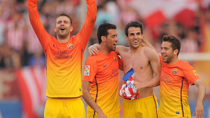 Gerard Pique, Cesc Fabregas, Jordi Alba, Sergio Busquets