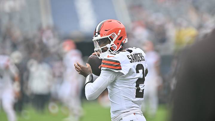 Aug 15, 2026; Chicago, Illinois, USA; Cleveland Browns quarterback Shedeur Sanders (2) warms up prior to a game against the Chicago Bears at Soldier Field. Mandatory Credit: Patrick Gorski-Imagn Images Aug 15, 2026; Chicago, Illinois, USA; Cleveland Browns quarterback Shedeur Sanders (2) warms up prior to a game against the Chicago Bears at Soldier Field. Mandatory Credit: Patrick Gorski-Imagn Images