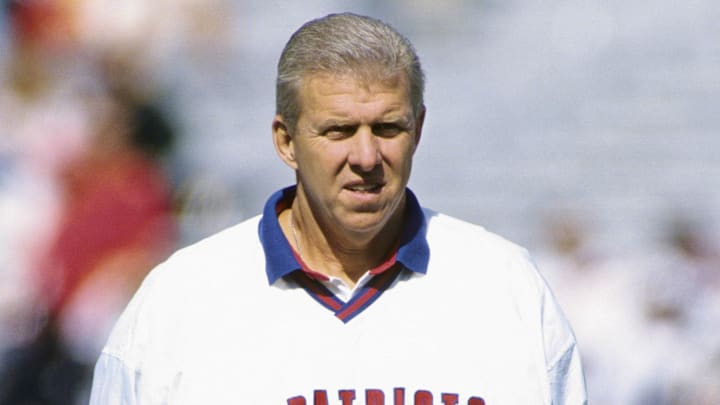Unknown date 1996; Foxboro, MA, USA; FILE PHOTO; New England Patriots head coach Bill Parcells on the field during the 1996 season at Foxboro Stadium. Mandatory Credit: Imagn Images