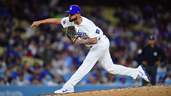 May 26, 2026; Los Angeles, California, USA; Los Angeles Dodgers pitcher Jonathan Hernandez (29) throws against the Colorado Rockies during the seventh inning at Dodger Stadium. Mandatory Credit: Gary A. Vasquez-Imagn Images May 26, 2026; Los Angeles, California, USA; Los Angeles Dodgers pitcher Jonathan Hernandez (29) throws against the Colorado Rockies during the seventh inning at Dodger Stadium. Mandatory Credit: Gary A. Vasquez-Imagn Images