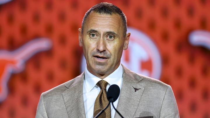 Jul 23, 2026; Tampa, FL, USA; Texas Longhorns head coach Steve Sarkisian Jul 23, 2026; Tampa, FL, USA; Texas Longhorns head coach Steve Sarkisian
