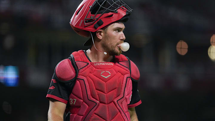 Cincinnati Reds catcher Tyler Stephenson Cincinnati Reds catcher Tyler Stephenson