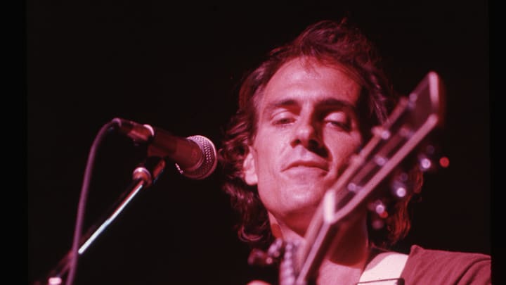 James Taylor Performing in Concert