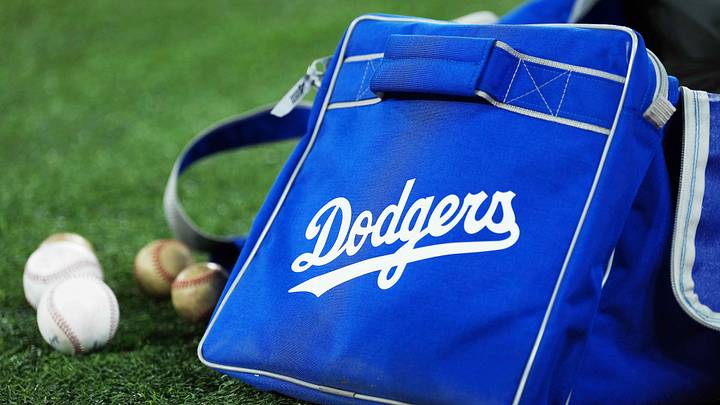 Apr 6, 2026; Toronto, Ontario, CAN; A general view of a Los Angeles Dodgers equipment bag on the field during batting practice before a game Toronto Blue Jays at Rogers Centre. Mandatory Credit: Nick Turchiaro-Imagn Images Apr 6, 2026; Toronto, Ontario, CAN; A general view of a Los Angeles Dodgers equipment bag on the field during batting practice before a game Toronto Blue Jays at Rogers Centre. Mandatory Credit: Nick Turchiaro-Imagn Images