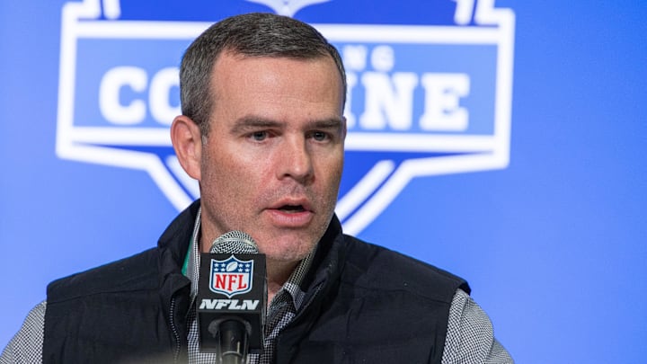 Feb 28, 2023; Indianapolis, IN, USA; Buffalo Bills general manager Brandon Beane. Feb 28, 2023; Indianapolis, IN, USA; Buffalo Bills general manager Brandon Beane.