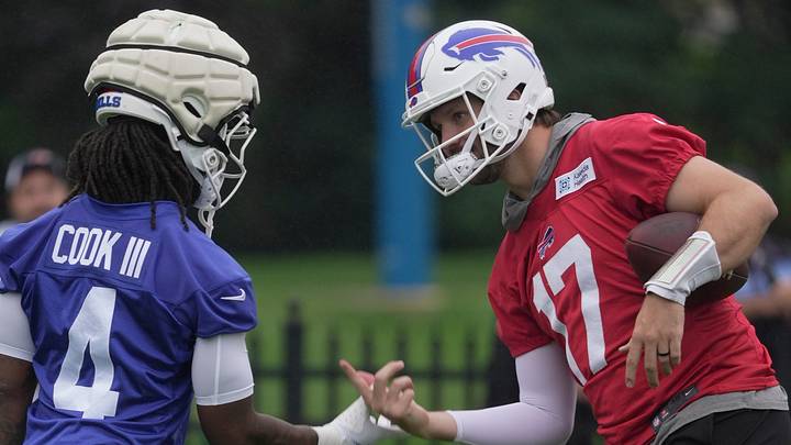 Josh Allen and the Bills are home favorites against the Panthers. Josh Allen and the Bills are home favorites against the Panthers.