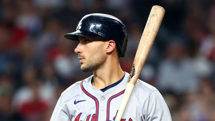 Atlanta Braves first baseman Matt Olson struggled in the first half. Atlanta Braves first baseman Matt Olson struggled in the first half.