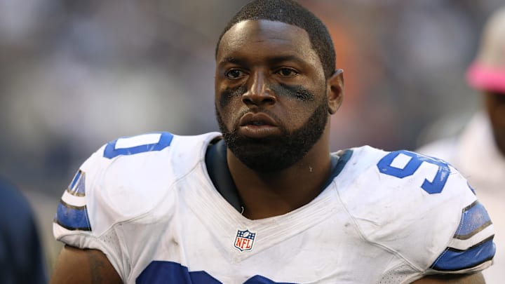 Dallas Cowboys nose tackle Jay Ratliff during the game against the New York Giants at Cowboys Stadium.