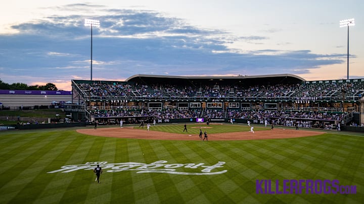 A view of Lupton Stadium in Fort Worth as the Horned Frogs host Big 12 baseball at home. A view of Lupton Stadium in Fort Worth as the Horned Frogs host Big 12 baseball at home.