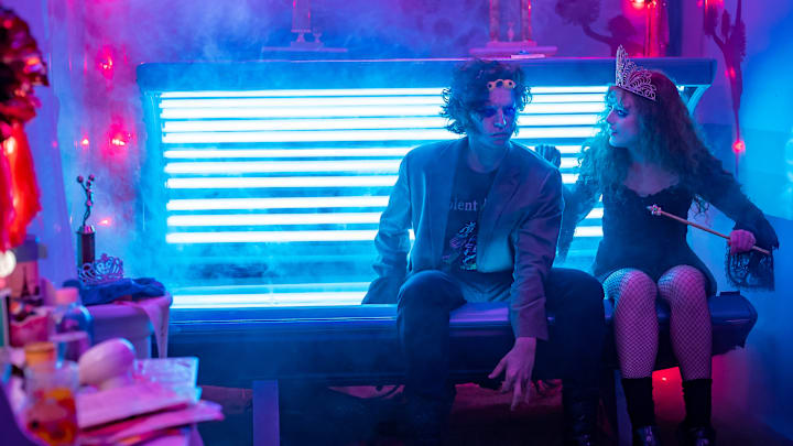 Cole Sprouse stars as The Creature and Kathryn Newton as Lisa Swallows in LISA FRANKENSTEIN