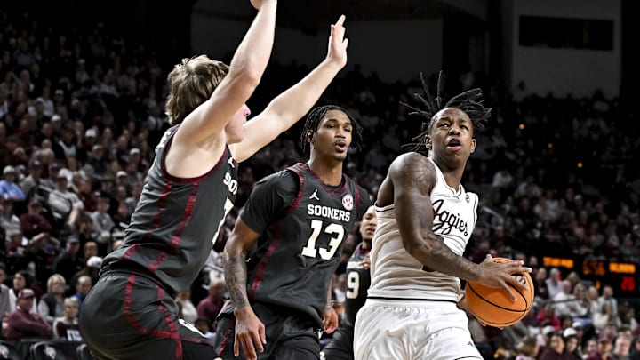 Texas A&M is favored against Oklahoma in the second round of the SEC Tournament.