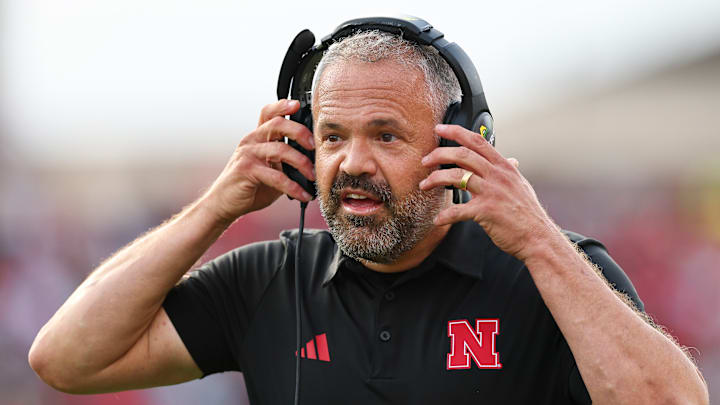 Nebraska football head coach Matt Rhule