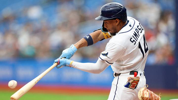 Chandler Simpson and the Rays are home favorites against the Red Sox. Chandler Simpson and the Rays are home favorites against the Red Sox.