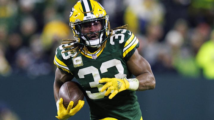 Green Bay Packers running back Aaron Jones.