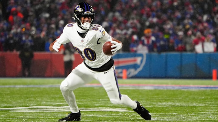 Baltimore Ravens tight end Isaiah Likely 