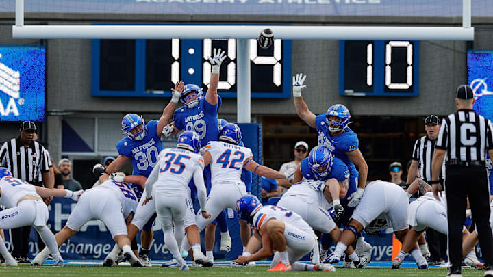 Boise State Broncos place kicker Colton Boomer.
