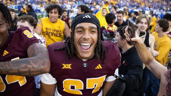 Arizona State Sun Devils offensive lineman Keona Peat (67) has entered the transfer portal. Arizona State Sun Devils offensive lineman Keona Peat (67) has entered the transfer portal.