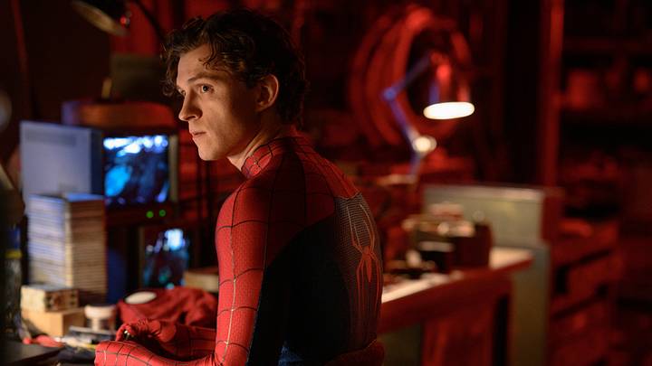 Peter Parker/Spider-Man (Tom Holland) works at his desk in Columbia Pictures SPIDER-MANâ„¢: BRAND NEW DAY. Photo by: Jay Maidment Peter Parker/Spider-Man (Tom Holland) works at his desk in Columbia Pictures SPIDER-MANâ„¢: BRAND NEW DAY. Photo by: Jay Maidment
