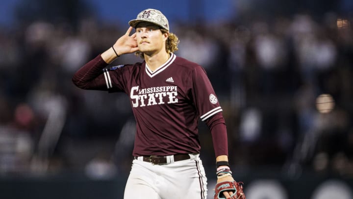 Mississippi State pitcher Khal Stephen Mississippi State pitcher Khal Stephen