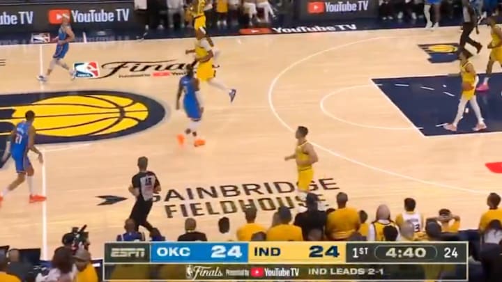 Game 4 of the NBA Finals glitched out for a second, giving many fans a jumpscare