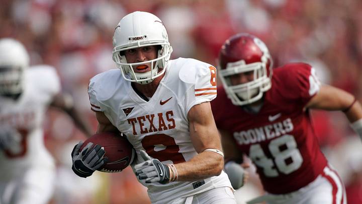 Former Longhorns wide receiver Jordan Shipley authored one of the greatest plays in the history of the Red River Rivalry: a 96-yard kickoff return for a touchdown in 2008. Former Longhorns wide receiver Jordan Shipley authored one of the greatest plays in the history of the Red River Rivalry: a 96-yard kickoff return for a touchdown in 2008.
