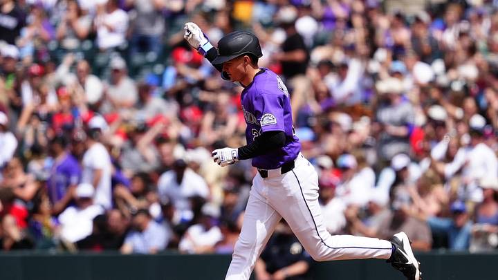 Colorado Rockies left fielder Mickey Moniak.
