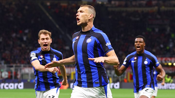 Edin Dzeko marcó el primer gol del Inter de Milán 