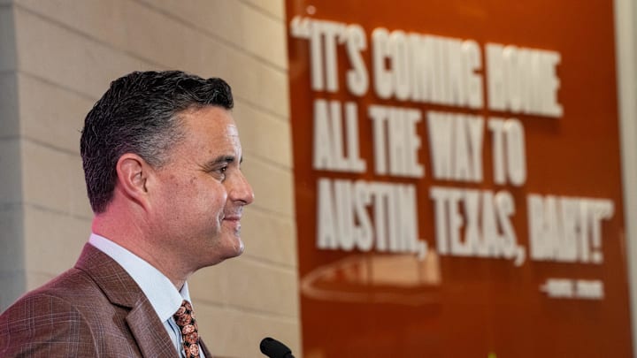 Sean Miller at the University of Texas on Tuesday, March 25, 2025.
