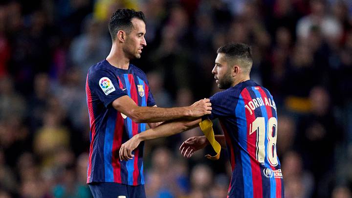 Sergio Busquets y Jordi Alba Sergio Busquets y Jordi Alba