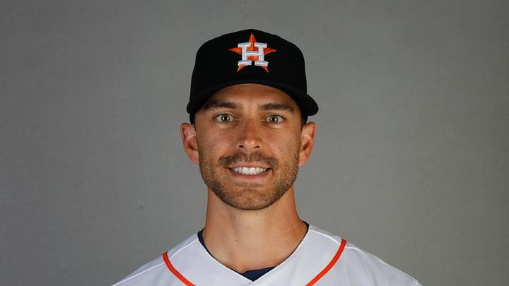 Feb 23, 2023; West Palm Beach, FL, USA; Houston Astros major league coach Jason Kanzler (41) poses for a portrait during photo day at The Ballpark of the Palm Beaches. Mandatory Credit: Sam Navarro-USA TODAY Sports