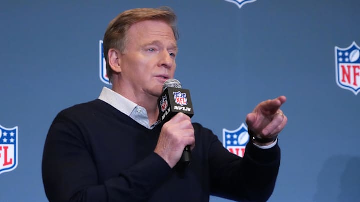 NFL commissioner Roger Goodell discussed current issues facing college football and offered potential guidance.