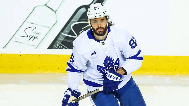 Oct 26, 2026; Calgary, Alberta, CAN; Toronto Maple Leafs right wing Kirill Marchenko (86) skates during the warmup period against the Calgary Flames at Scotiabank Saddledome. Mandatory Credit: Sergei Belski-Imagn Images Oct 26, 2026; Calgary, Alberta, CAN; Toronto Maple Leafs right wing Kirill Marchenko (86) skates during the warmup period against the Calgary Flames at Scotiabank Saddledome. Mandatory Credit: Sergei Belski-Imagn Images