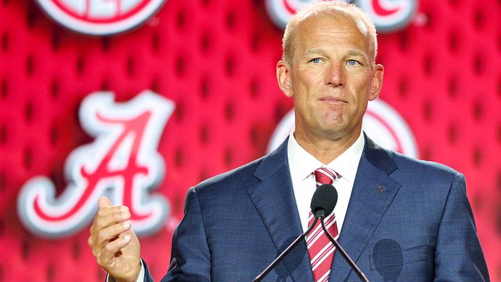 Jul 22, 2026; Tampa, FL, USA; Alabama Crimson Tide head coach Kalen Deboer speaks to the press during SEC Football Kickoff Media Day at the Tampa Marriott. Mandatory Credit: Nathan Ray Seebeck-Imagn Images Jul 22, 2026; Tampa, FL, USA; Alabama Crimson Tide head coach Kalen Deboer speaks to the press during SEC Football Kickoff Media Day at the Tampa Marriott. Mandatory Credit: Nathan Ray Seebeck-Imagn Images