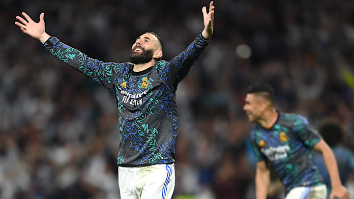 Karim Benzema llegó a 10 goles en fase de eliminación directa de la Champions League