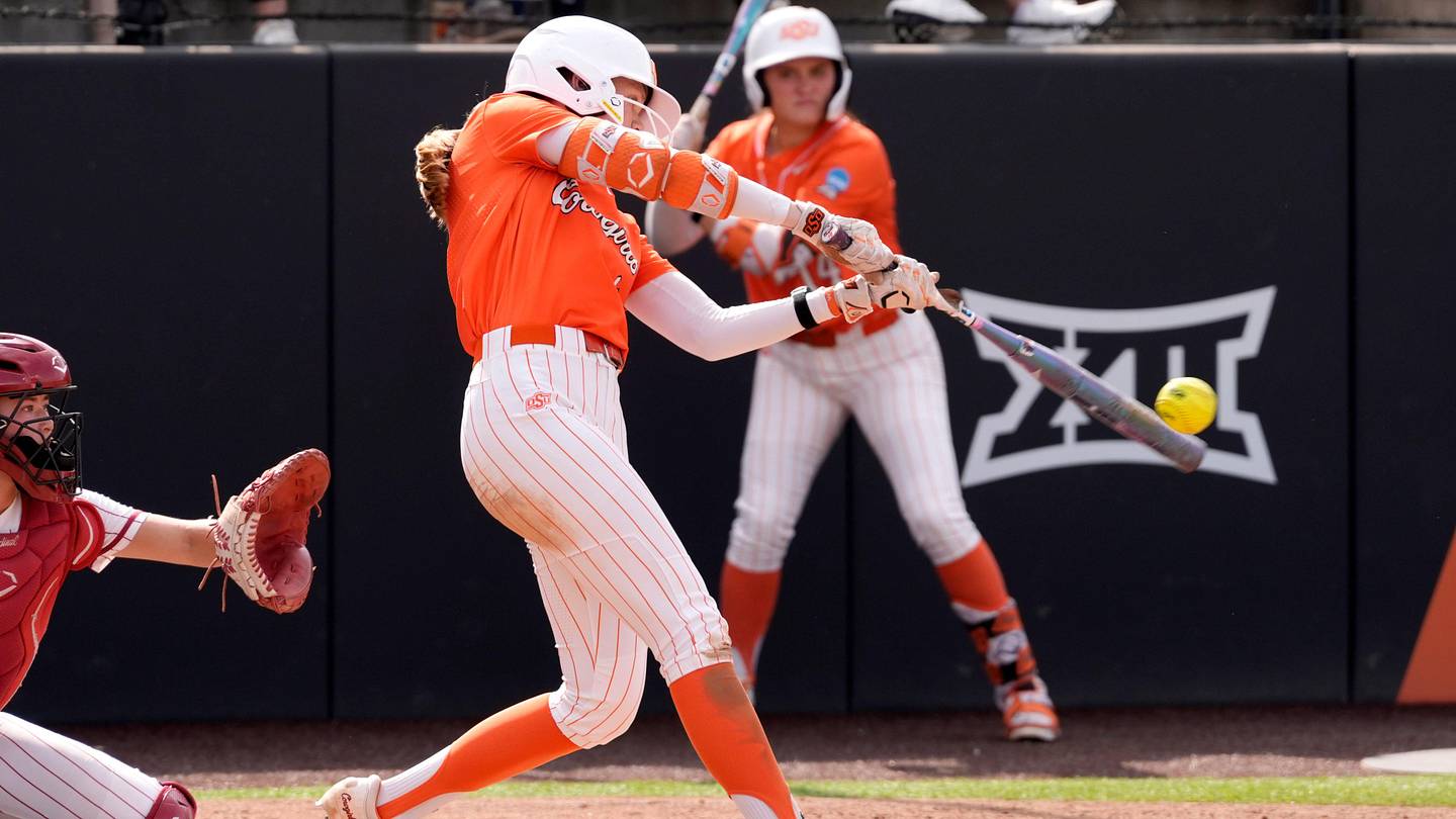 Oklahoma State Softball Super Regional vs. Nebraska Under Weather Delay