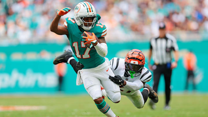 After five seasons in Miami, Jaylen Waddle is heading to Denver. 