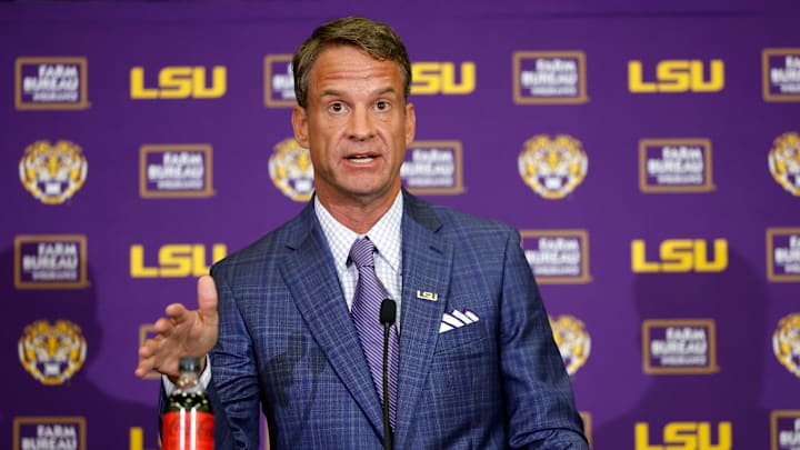 LSU Football Hosts Press Conference Introducing New Head Coach Lane Kiffin
