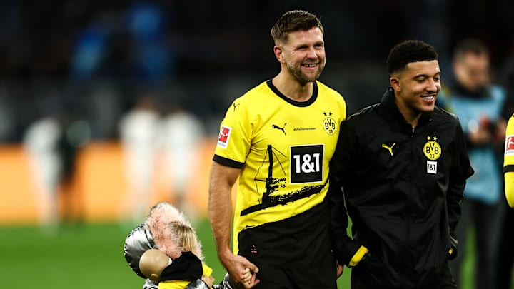 Borussia Dortmund forwards Niclas Füllkrug and Jadon Sancho