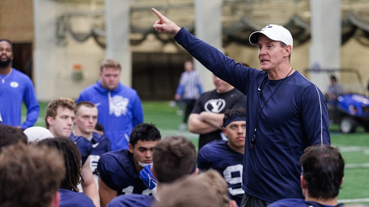 BYU defensive coordinator Jay Hill