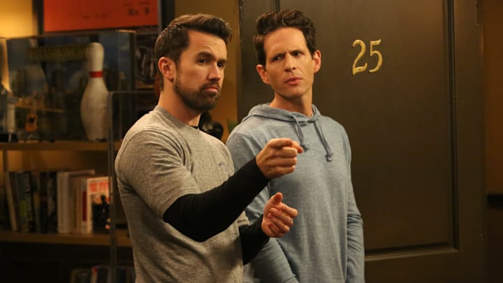 IT'S ALWAYS SUNNY IN PHILADELPHIA -- "The Gang Gets Romantic" – Season 14, Episode 1 (Airs September 25, 10:00 pm e/p) Pictured: (l-r) Rob McElhenney as Mac, Glenn Howerton as Dennis. CR: Patrick McElhenney/FXX