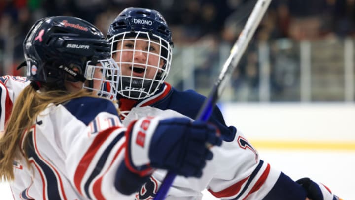 Orono plays Fergus Falls in the quarterfinals of the 2025 Minnesota girls hockey state tournament.